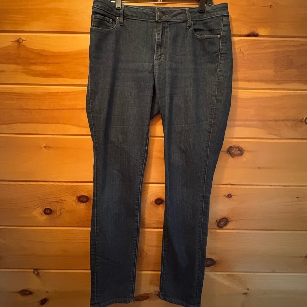 Ann Taylor LOFT womens size 10/30 curvy skinny mid rise denim jeans
